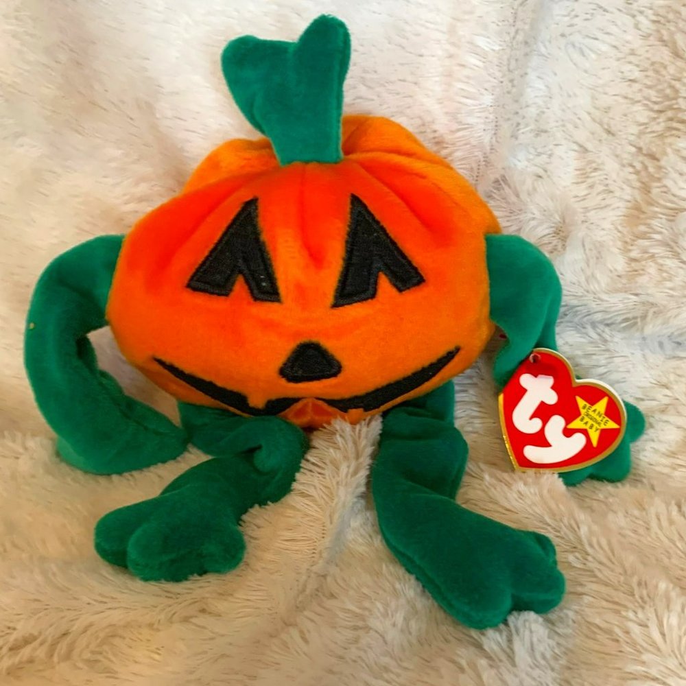Beanie Baby - Pumkin' - tag error - perfect condition